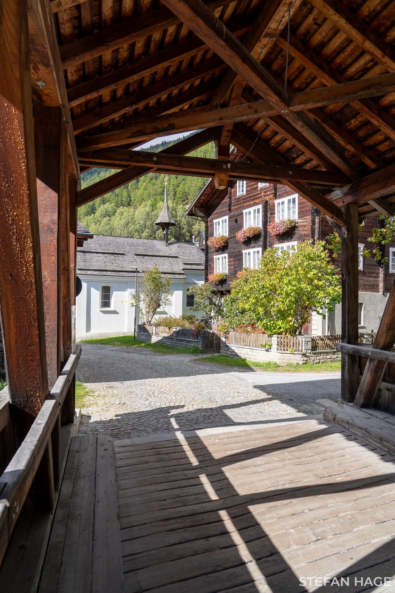 Münster Goms Zwitserland brug